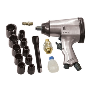 Пневмогайковерт PWS158/312, 1/2" с набором в кейсе