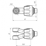 Вилка газоохлаждаемая 038-02